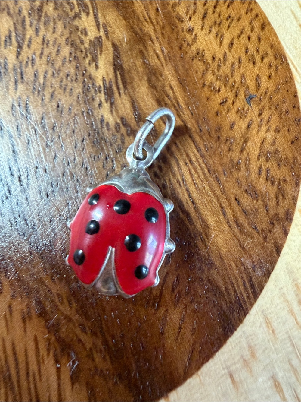 Double Hallmarked Sterling Silver Ladybug Pendant
